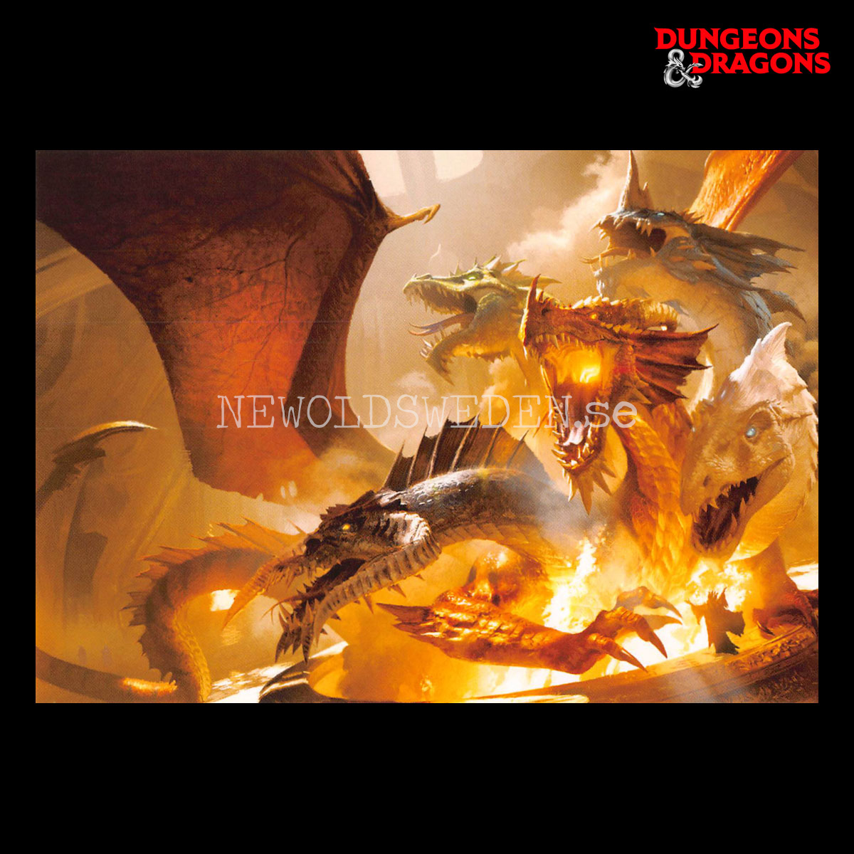 COVER - THE RISE OF TIAMAT 2014 - Postcard - Michael Komarck - D&D - 299