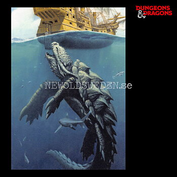 DRAGON TURTLE CREEPING UP ON GALLEON 2014 - Postcard - Mark Zug - D&D - 299