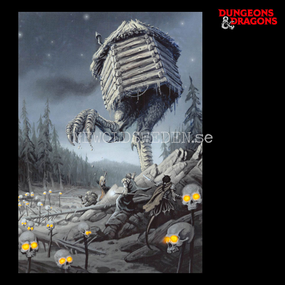 BABA YAGA´S DANCING HUT 2014 - Postcard - Daren Bader - D&D - 299