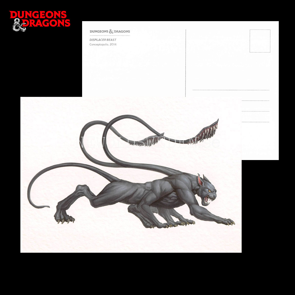 DISPLACER BEAST 2014 - Postcard - Conceptopolis - D&D - 299 - 2