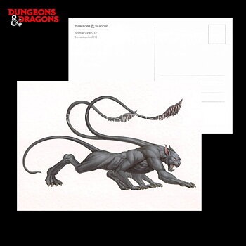 DISPLACER BEAST 2014 - Postcard - Conceptopolis - D&D - 299