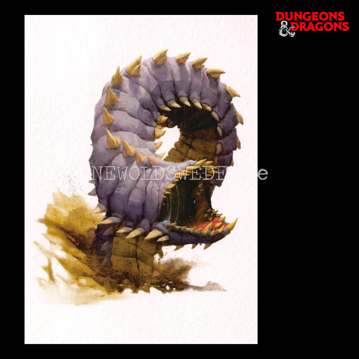 PURPLE WORM 2014 - Postcard - Mark Behm - D&D - 299