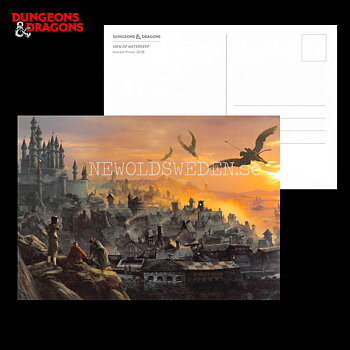 VIEW OF WATERDEEP 2018 - Postcard - Vincent Proce - D&D - 299