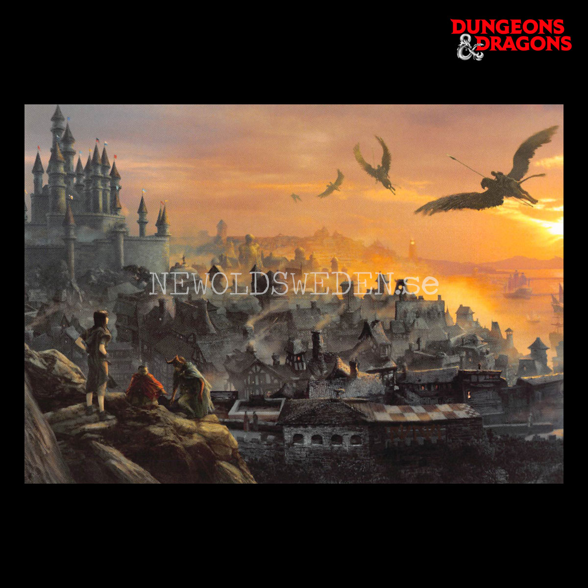 VIEW OF WATERDEEP 2018 - Postcard - Vincent Proce - D&D - 299