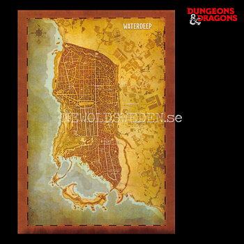 WATERDEEP CITY MAP 2018 - Postcard - Jason A. Engle - D&D - 299