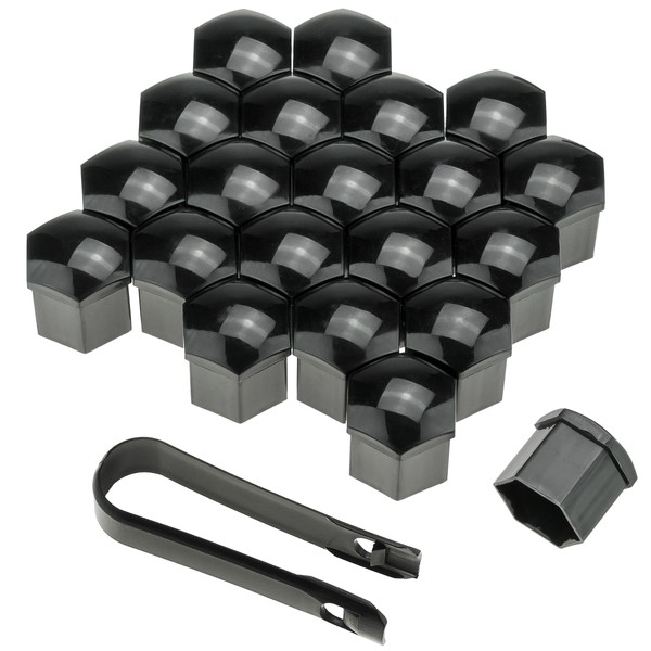Hjulmutterskydd svart 17MM