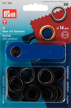 Öljetter 14 mm svart