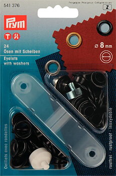 Öljetter 8 mm svart