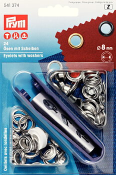 Öljetter 8 mm silver