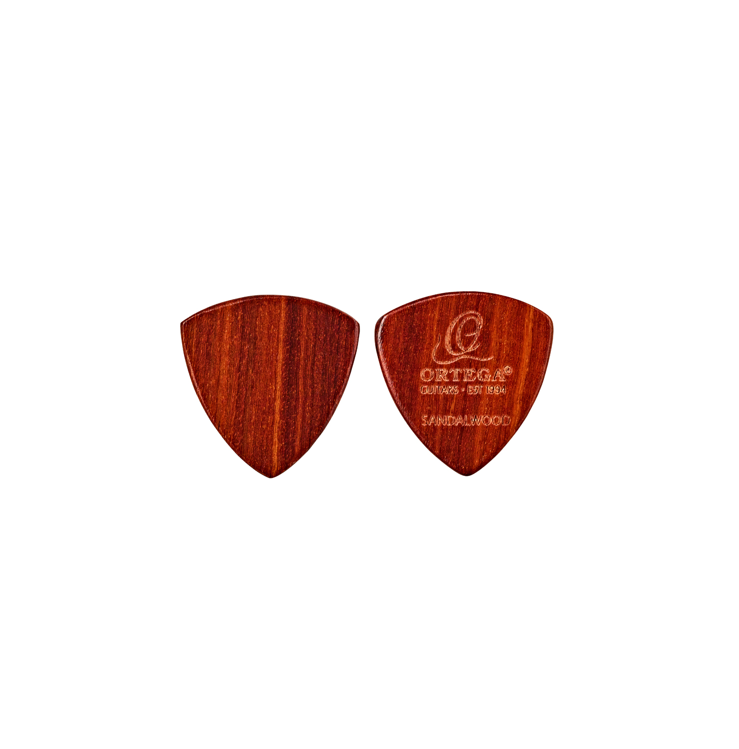 Ortega Träplektrum 2.0mm Sandalwood 2pack - OGPWXLF-SW2
