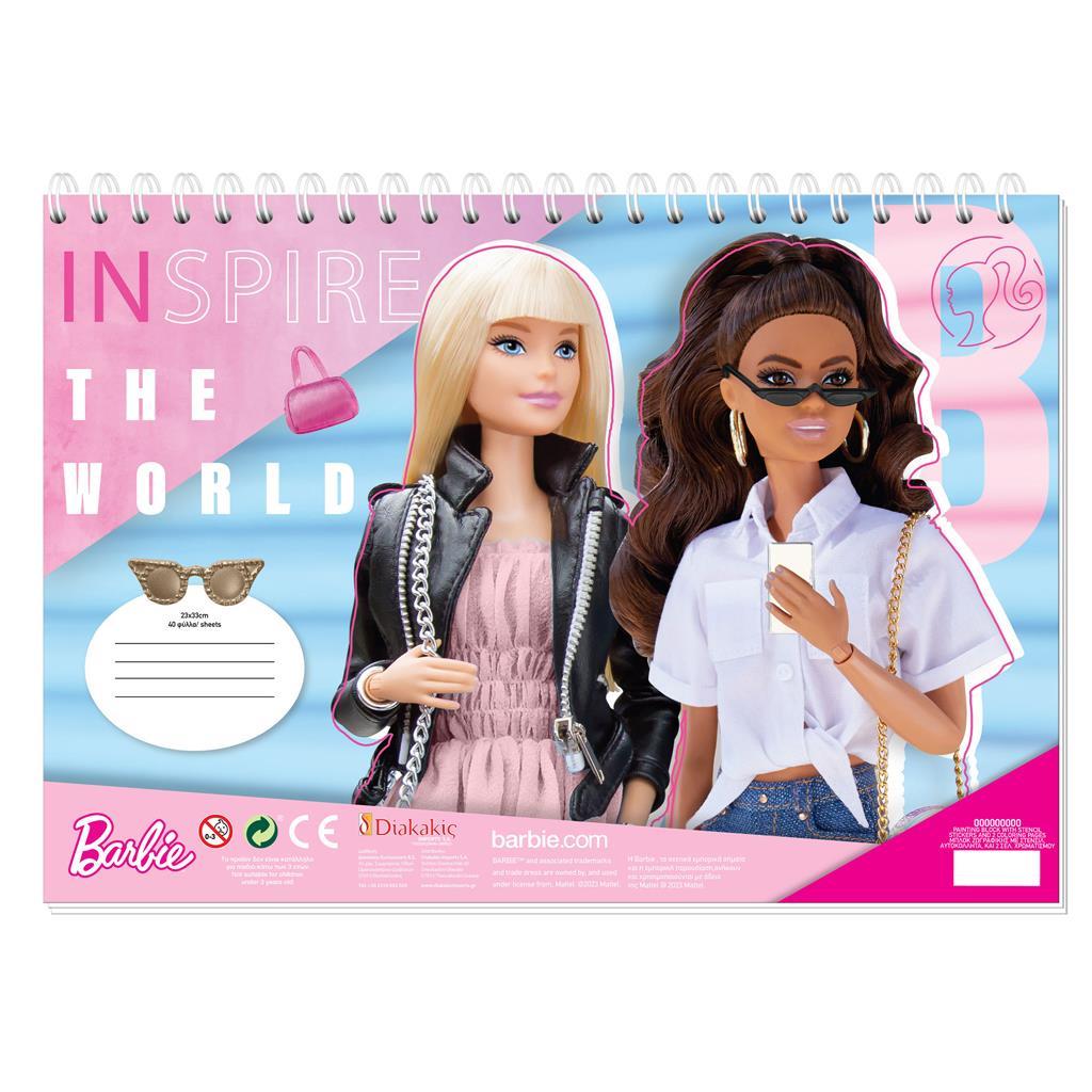 Barbie Målarbok Med Klistermärken The World