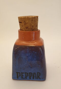 Pepper jar with cork 1950s