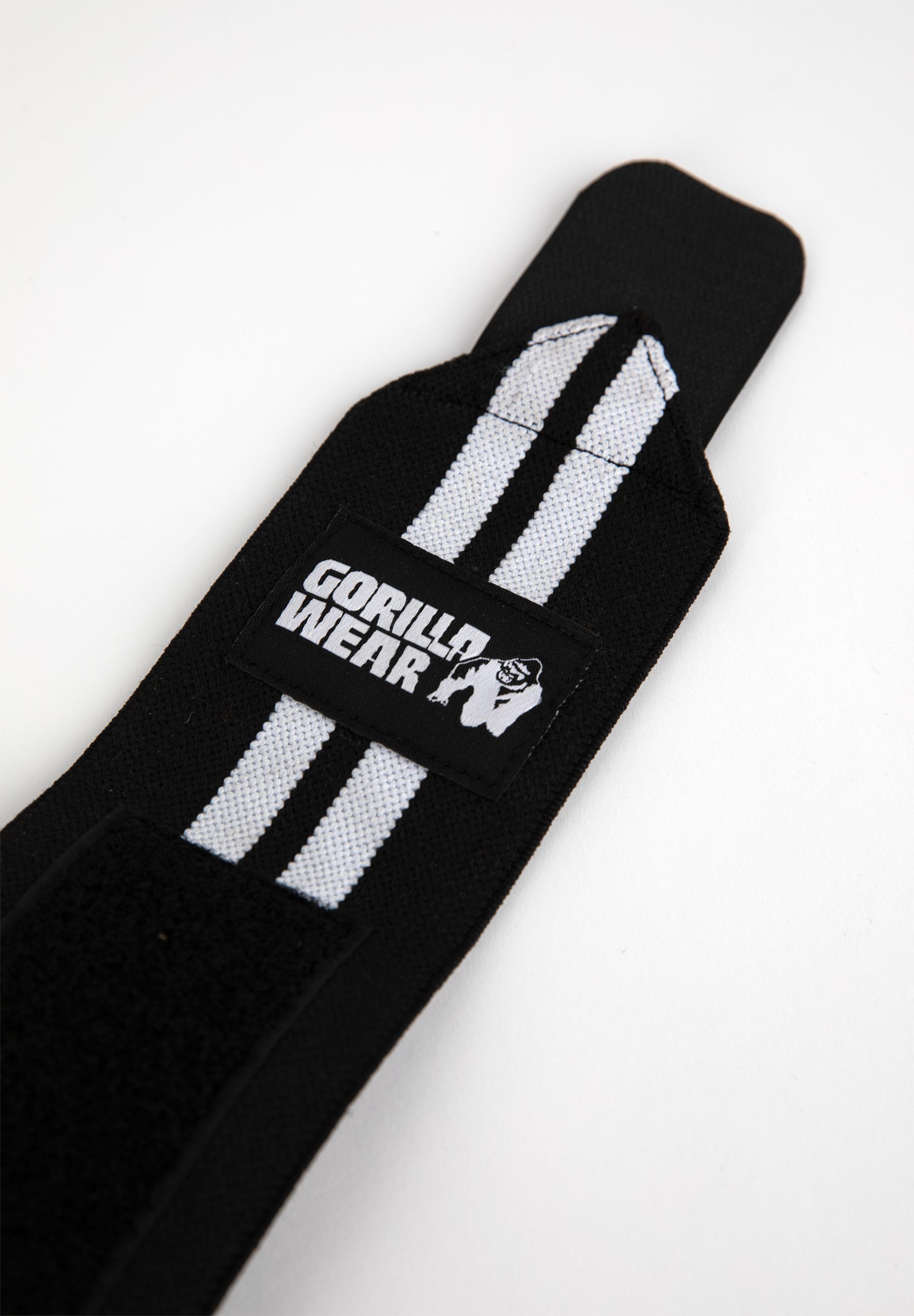 Gorilla Wear ankle wraps black and white stretched