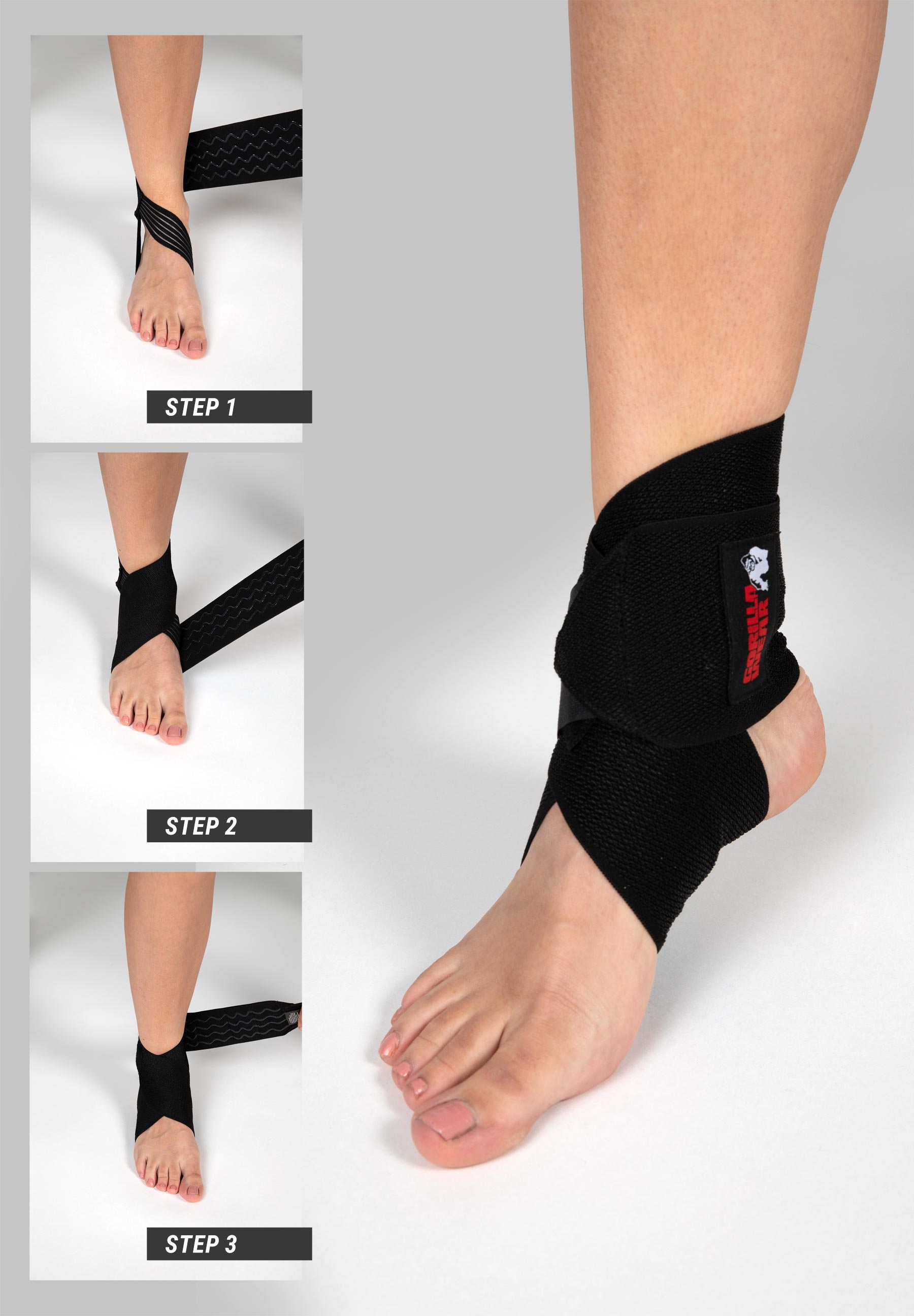 How to use guide Gorilla Wear ankle wraps