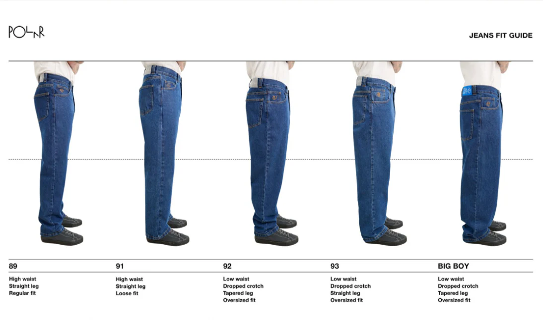 Polar Skate Co. Big Boy Jeans Silver Black - 5