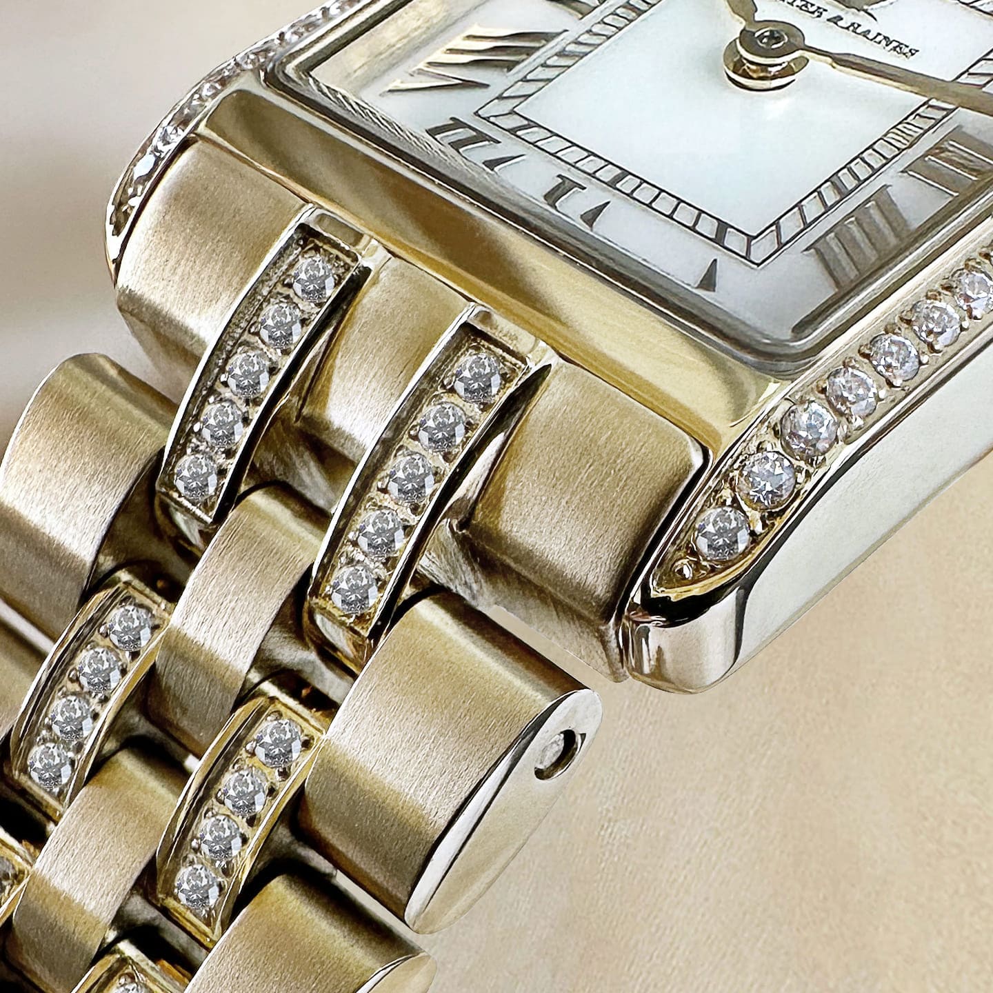 Gala Duo, Pavé, Gold & Pearl - 7
