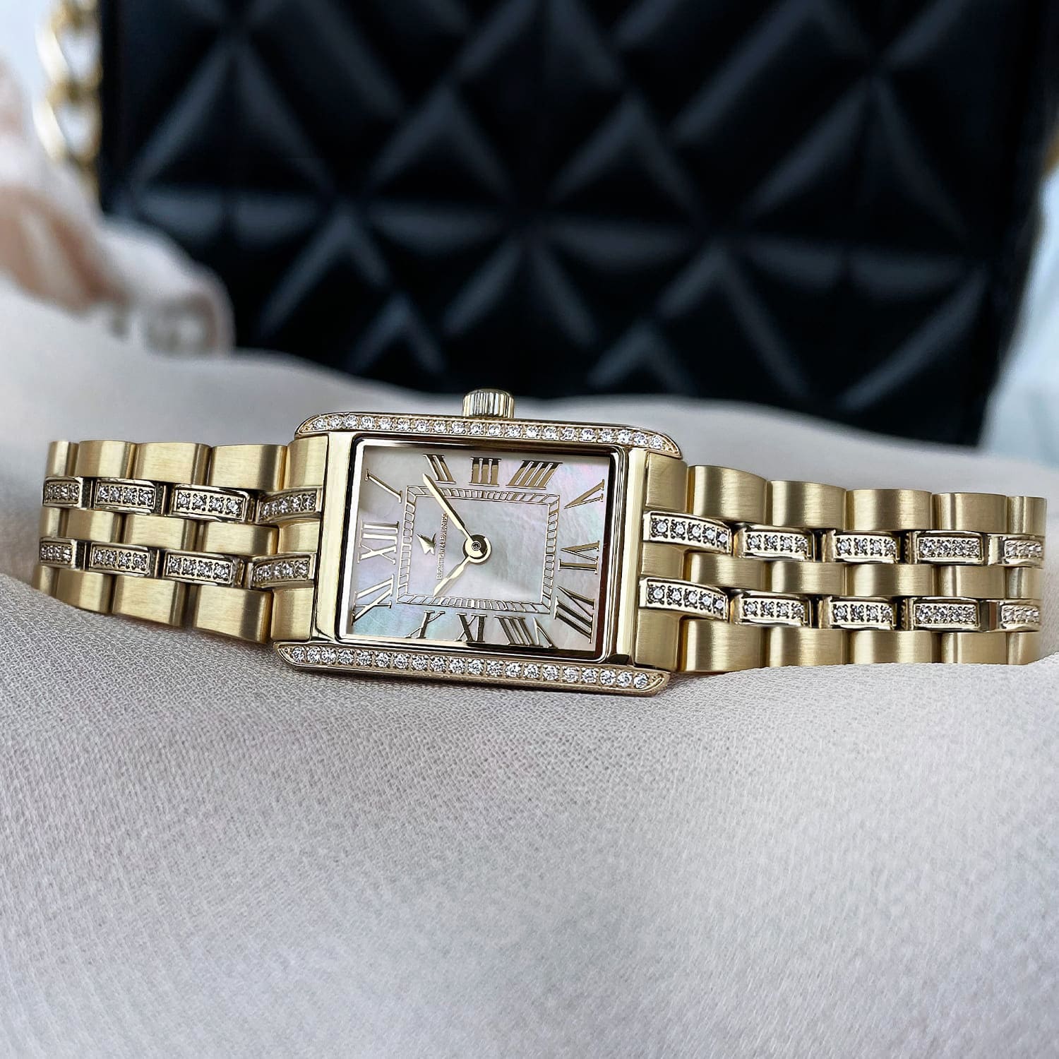 Gala Duo, Pavé, Gold & Pearl - 5