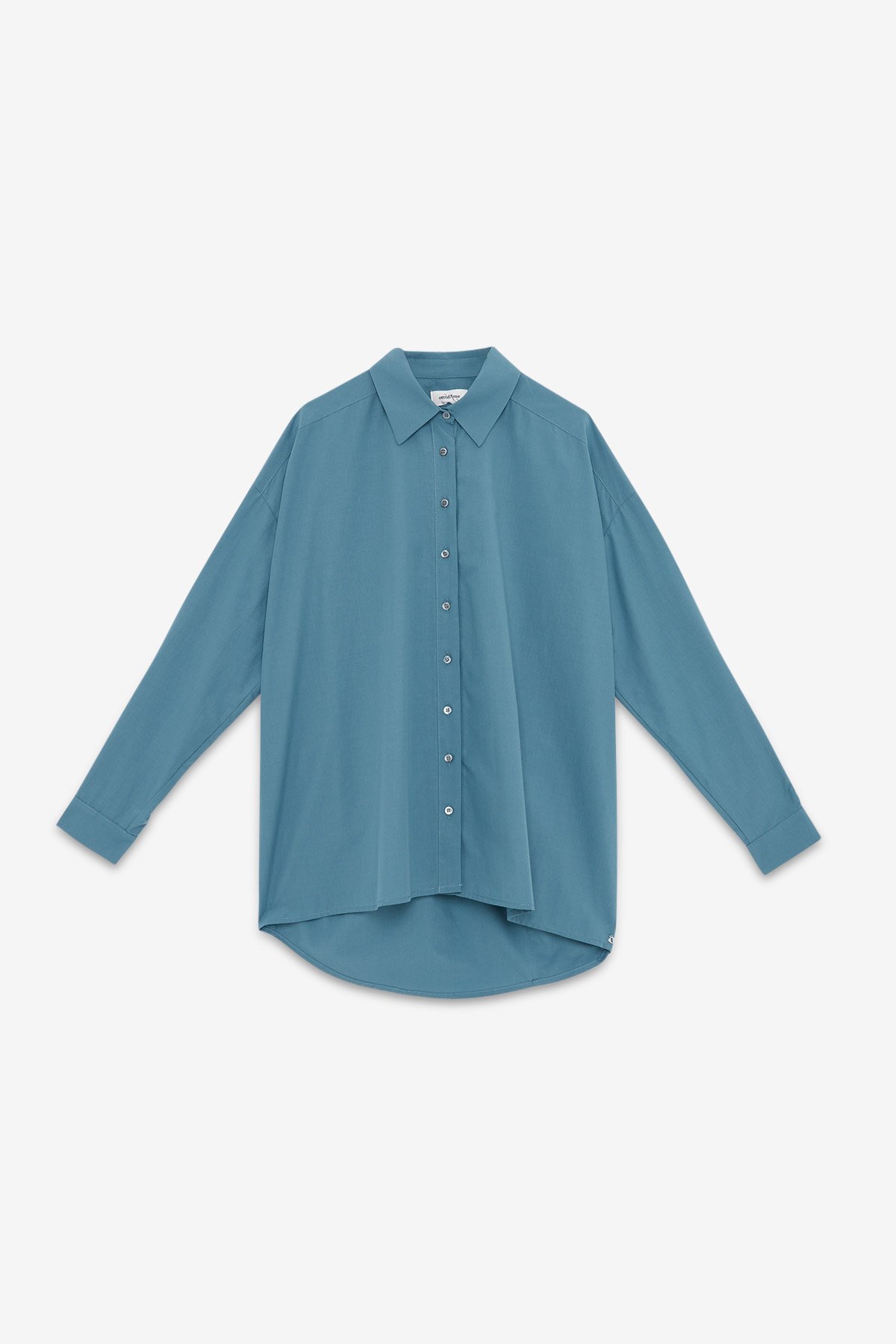 OttodÁme - Flared Popeline Shirt Marea - 6