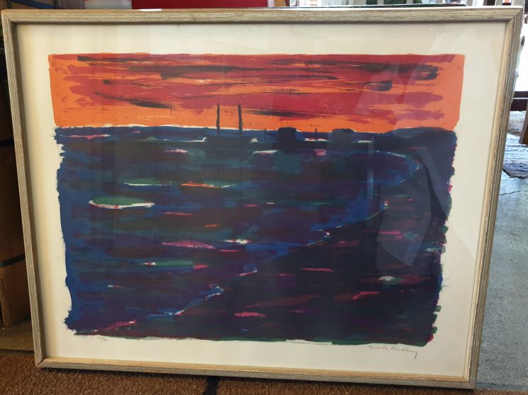 Rudberg Gustav Ven color lithograph