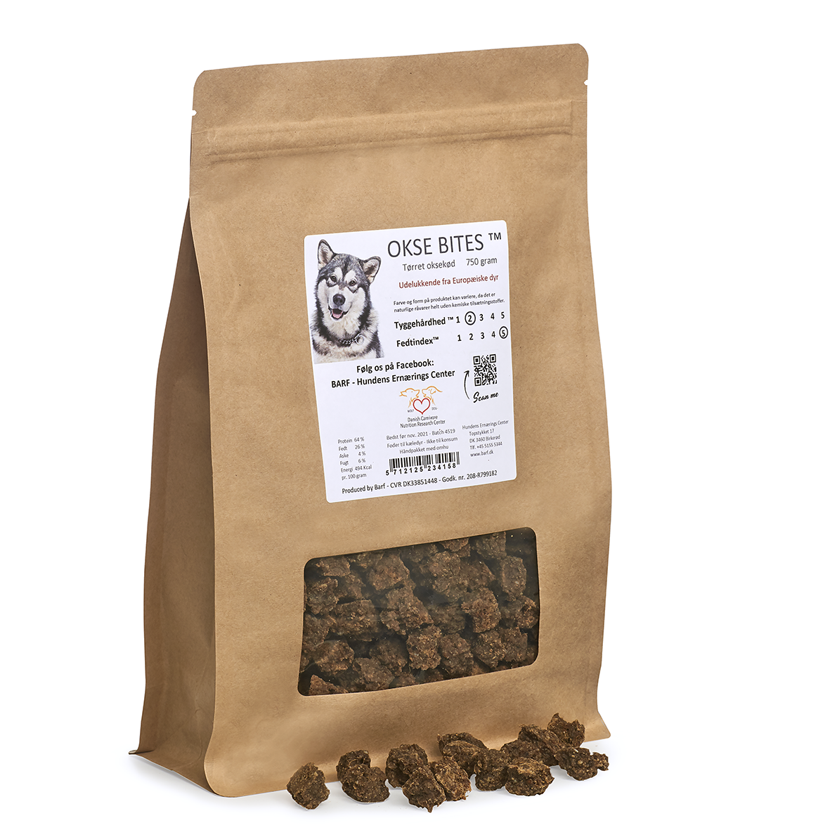 Barf Ox Bites 750 g