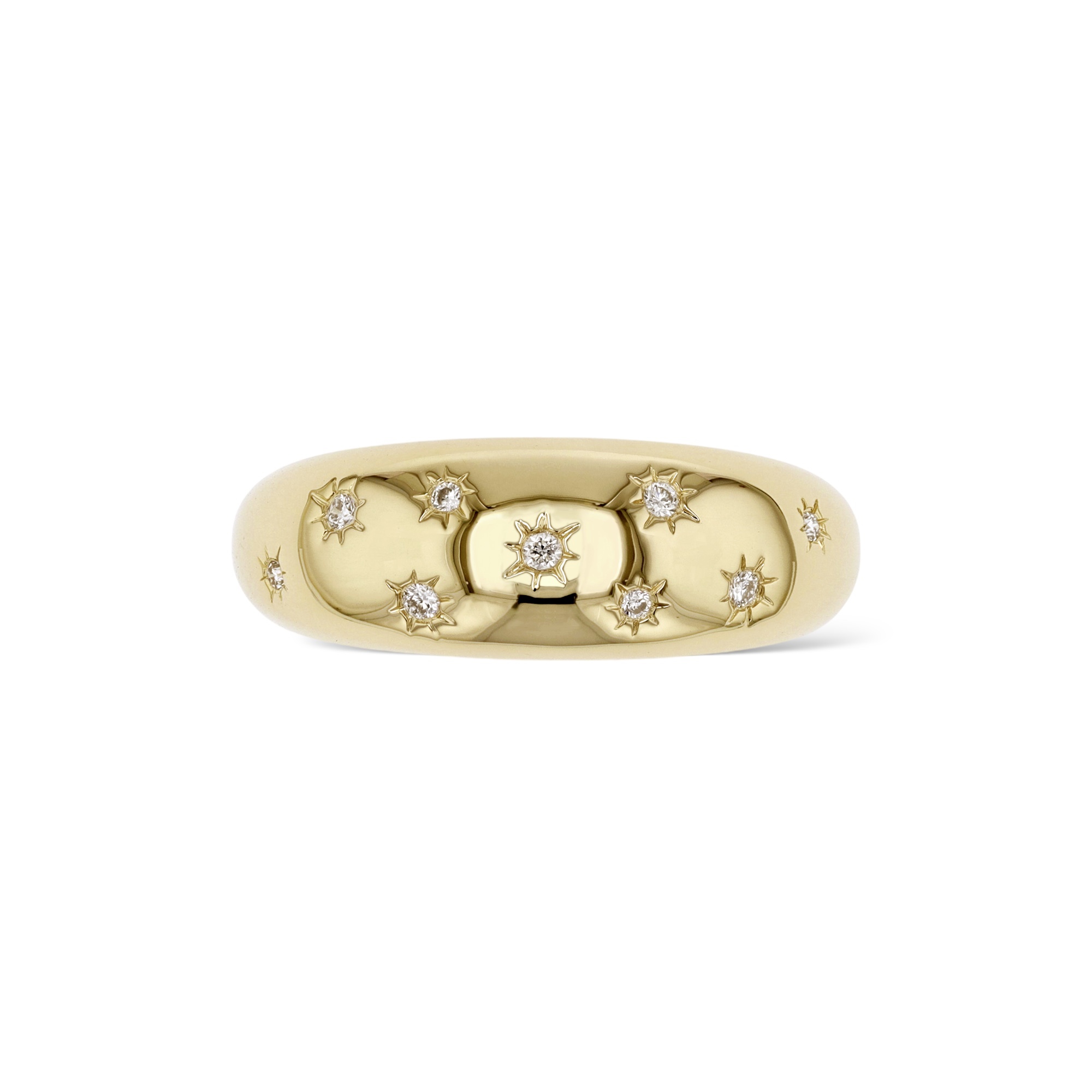 DIAMOND STAR DOME RING - 2