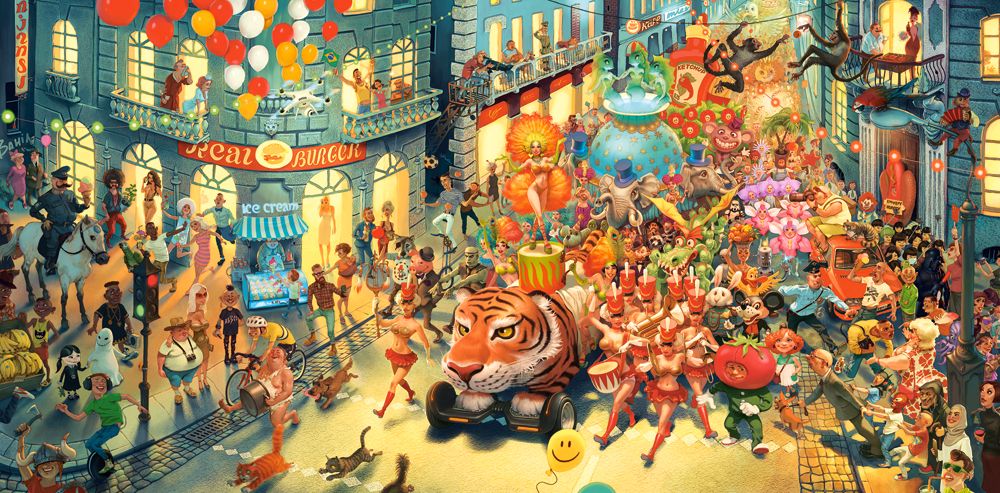 Carnaval in Rio, 4000-bitarspussel, Art Collection (C-400379)