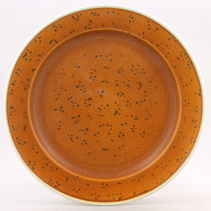 Stig Lindberg (Coq 1966) Four Brown Sturdy Plates 24 cm