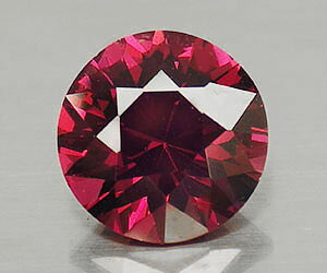 Impresionante piedra preciosa de granate rodolita natural de corte redondo de 1,40 ct de 7 mm