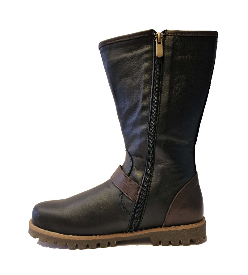 Charlotte of Sweden Zipper Boot Svart/Brun - 2