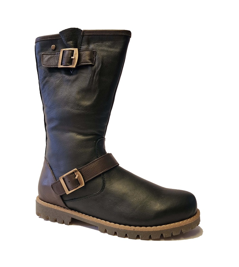 Charlotte of Sweden Zipper Boot Svart/Brun