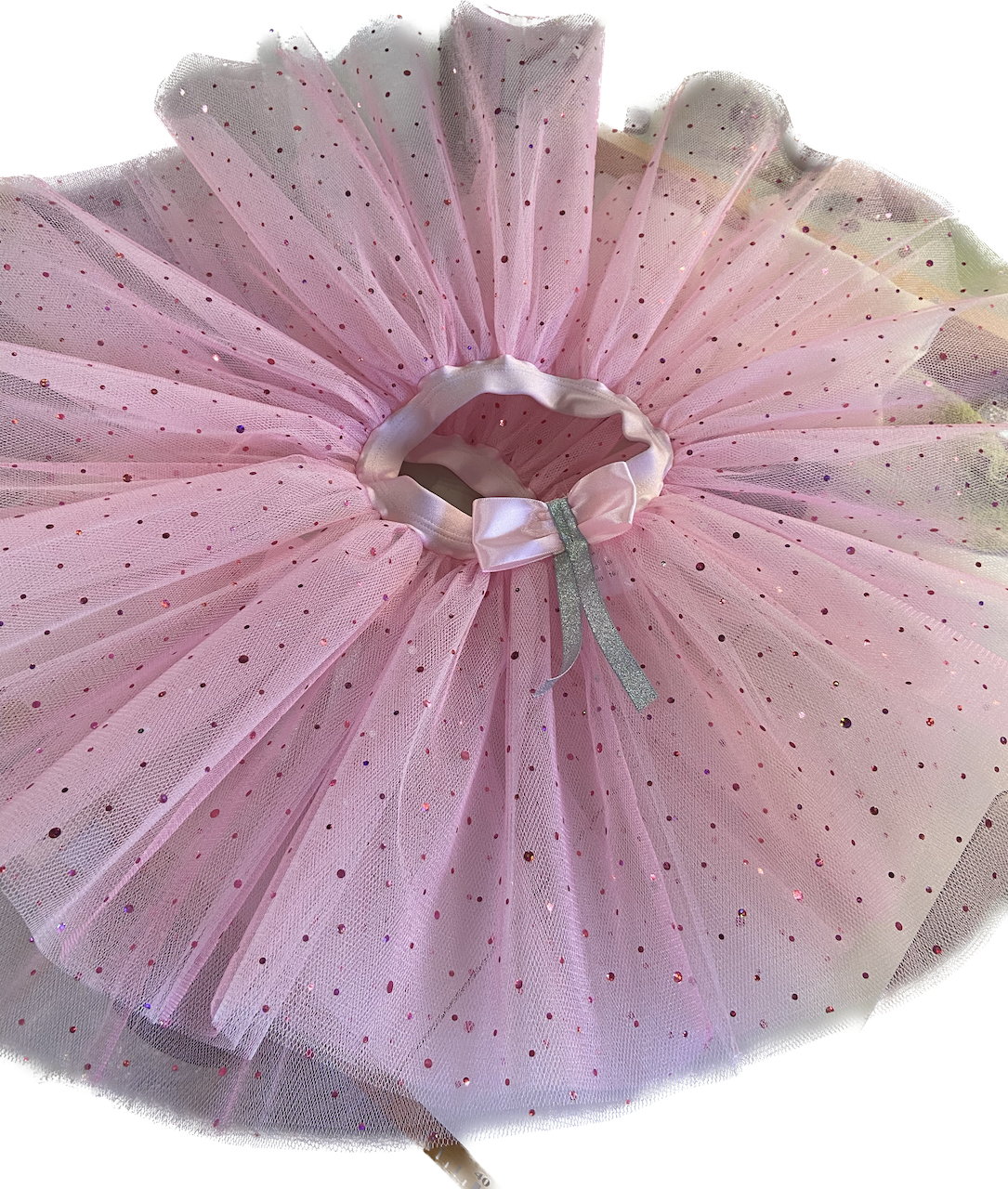 Showstore - Kids - Tyllkjol  enkel kort modell med glitter/paljett - 3