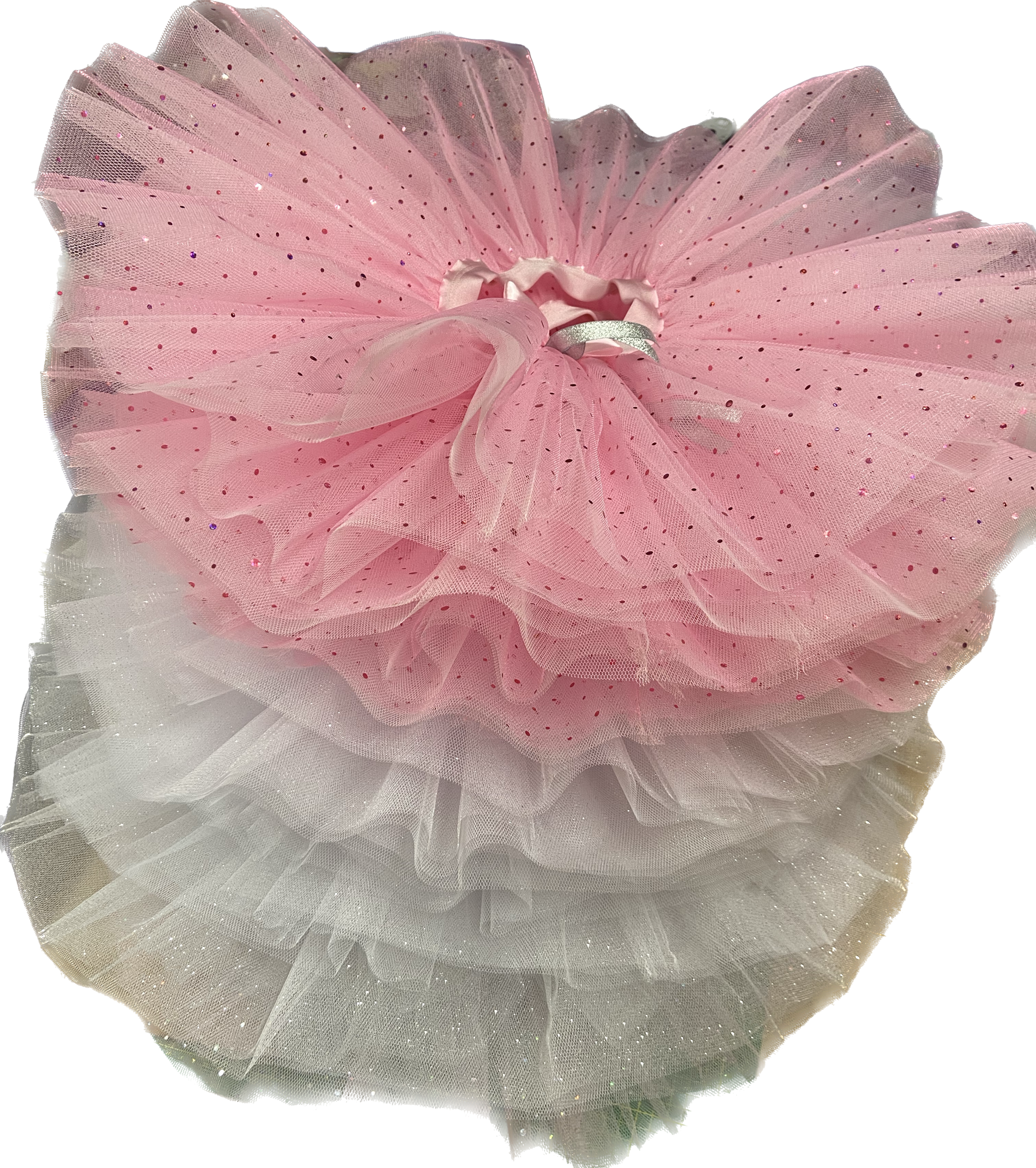 Showstore - Kids - Tyllkjol  enkel kort modell med glitter/paljett - 4