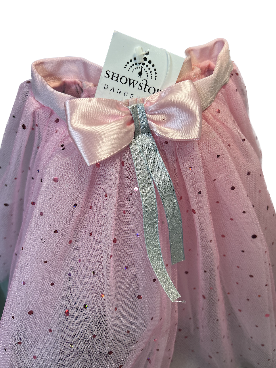 Showstore - Kids - Tyllkjol  enkel kort modell med glitter/paljett - 2