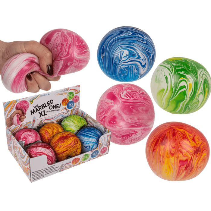 Fidget Toy XL Anti stress ball, marble ca 10cm