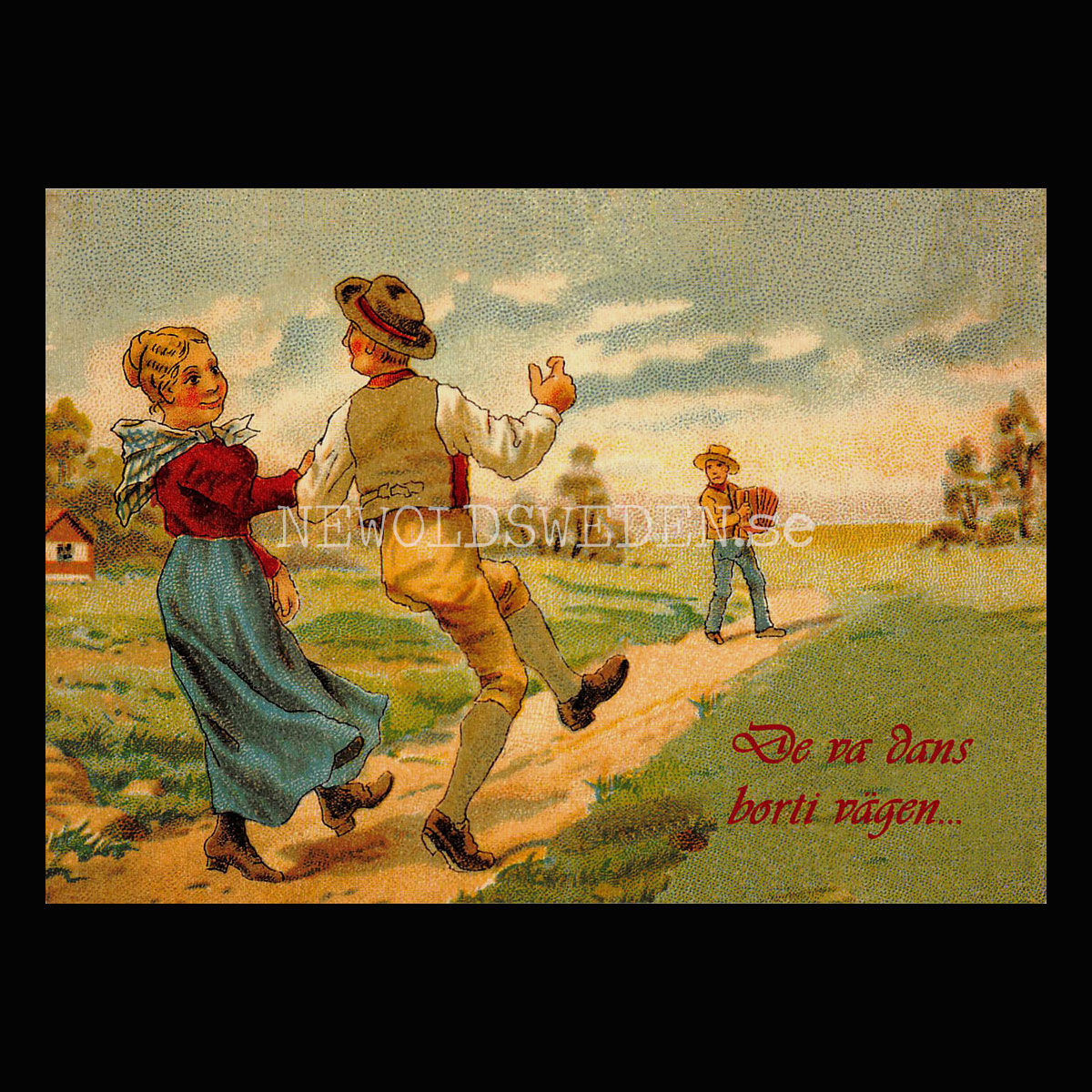 De var dans bort i vägen . . . - Vykort A5