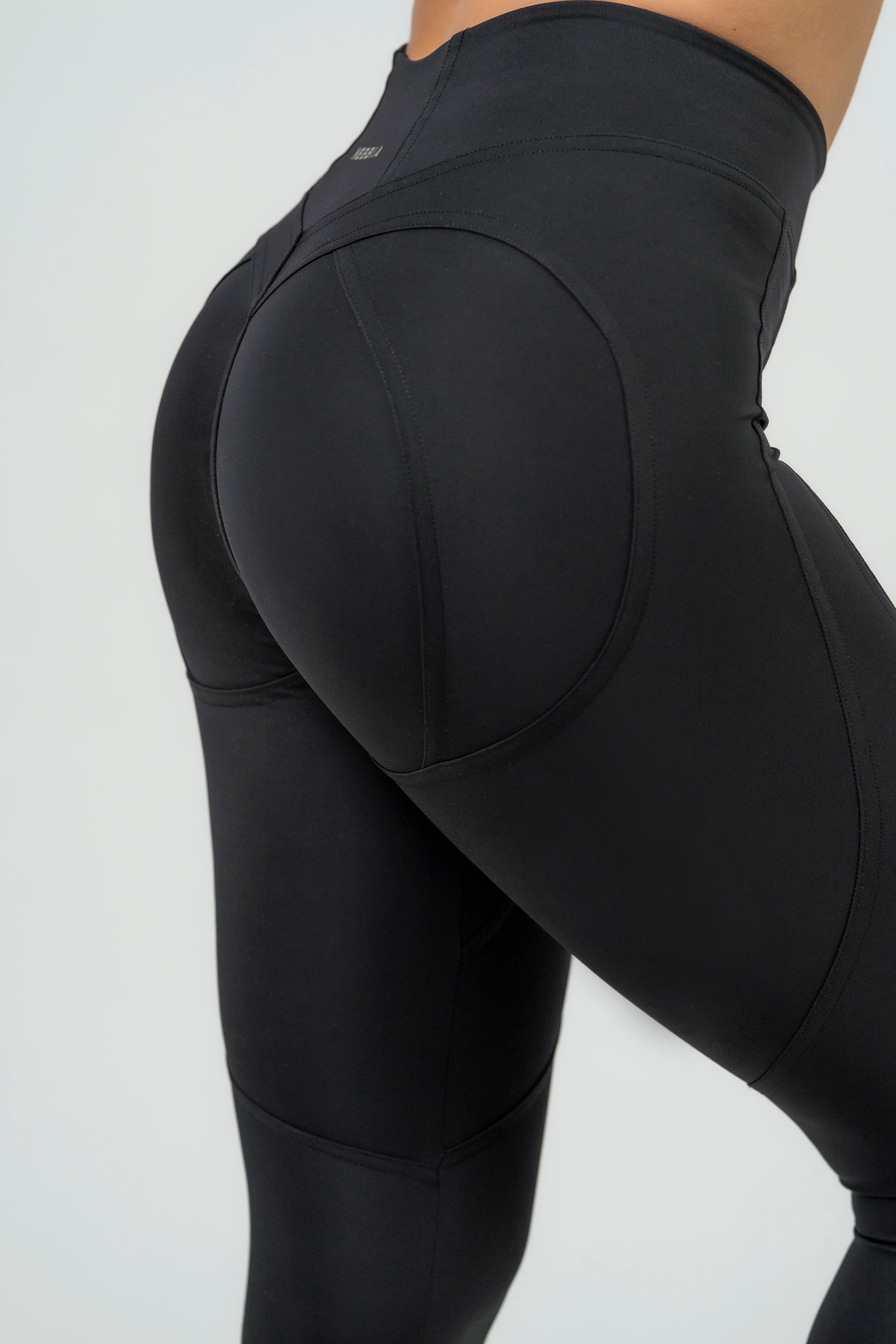 High Waist Push-Up Leggings, black - 4