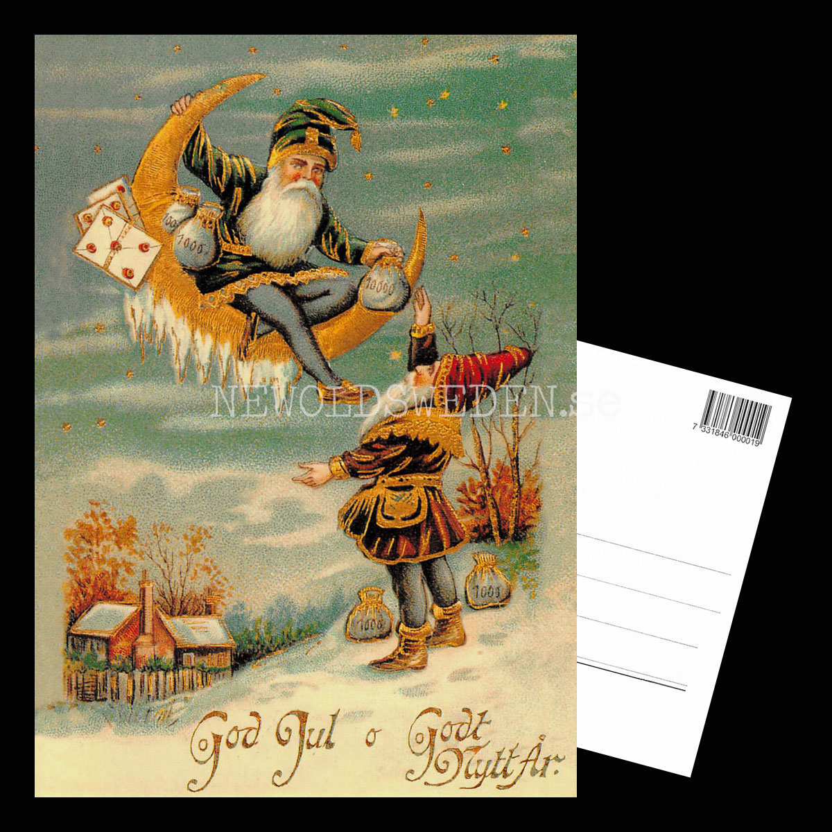 Julkort - Motiv från början 1900-talet - Vykort A5 - 3