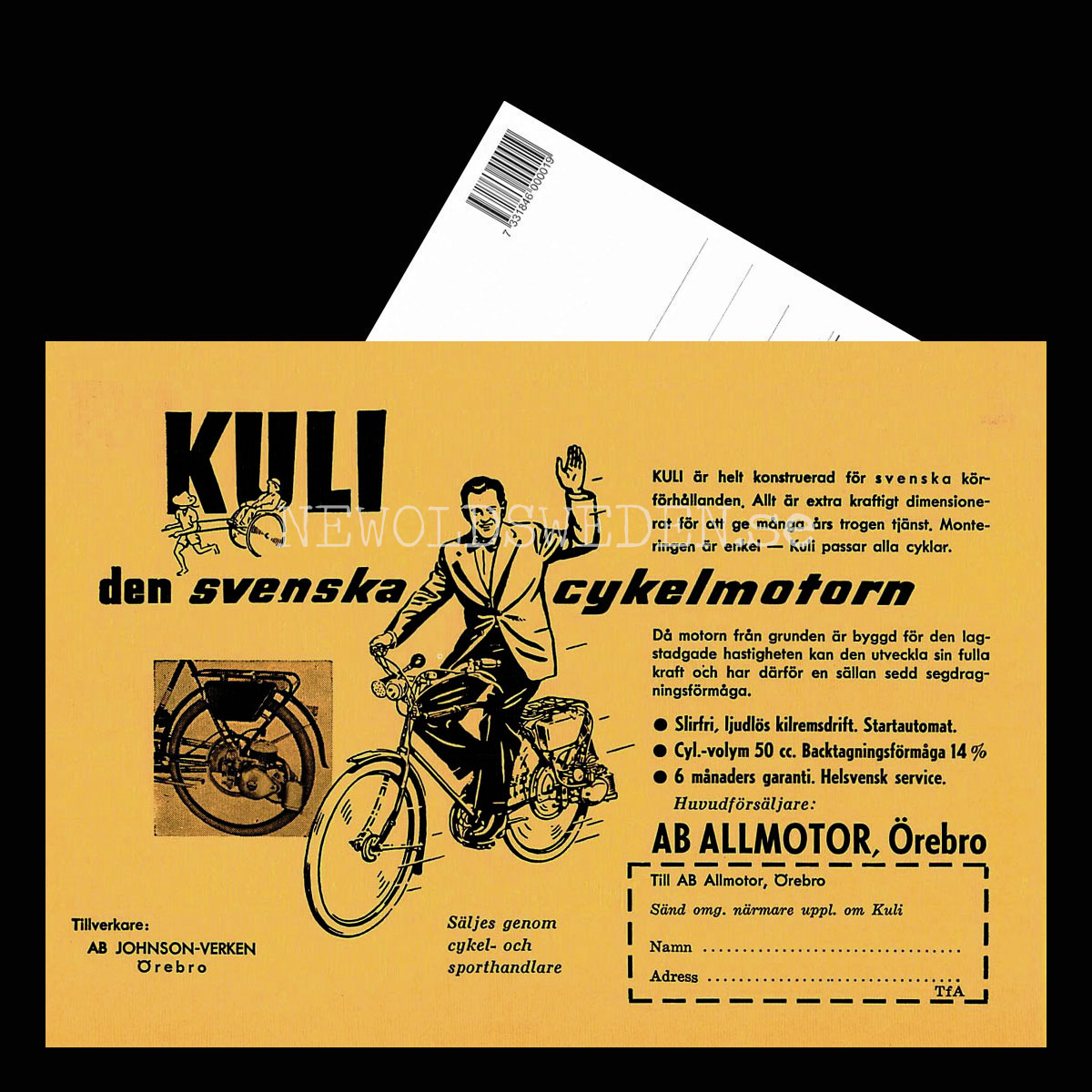 KULI den svenska cykelmotorn - Örebro - Vykort A5 - 3