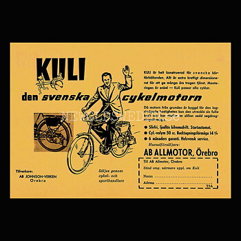 KULI den svenska cykelmotorn - Örebro - Vykort A5
