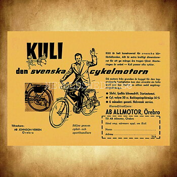 KULI den svenska cykelmotorn - Örebro - Vykort A5