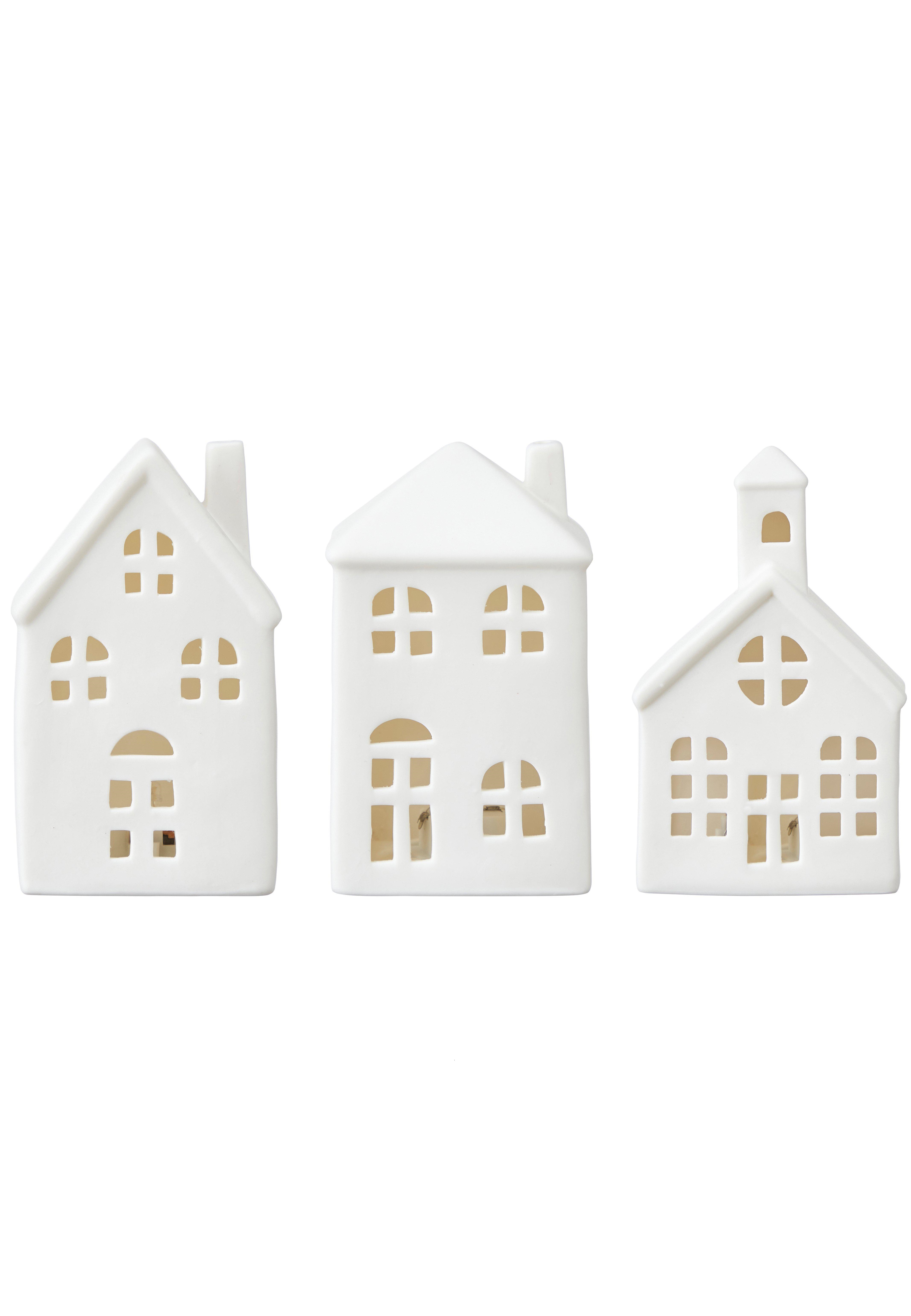 House with lighting - Battery-powered - LED - 3-pack - 2