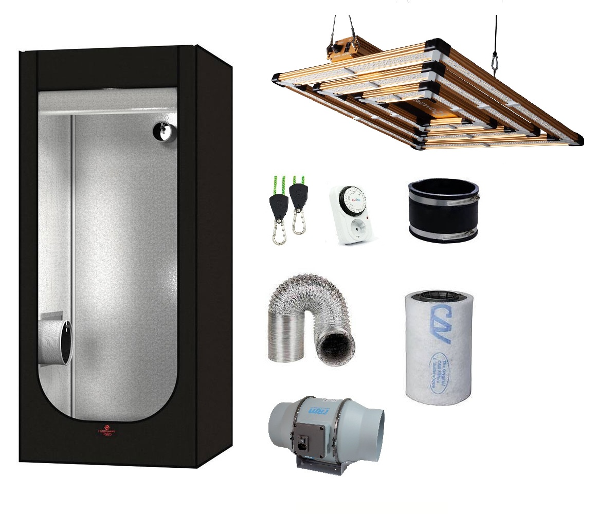 SJ Hydro Shoot 80 - Omega 300W  LED paket 80x80x180cm