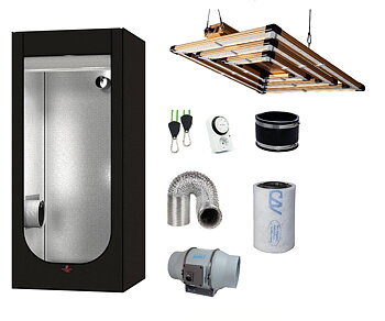 SJ Hydro Shoot 80 - Omega 300W  LED paket 80x80x180cm