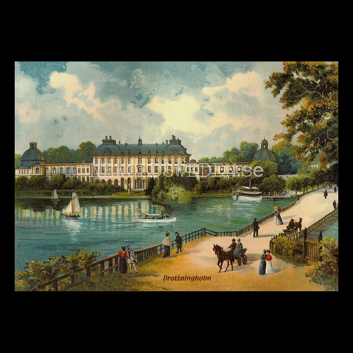 Drottningholm - Vykort A5