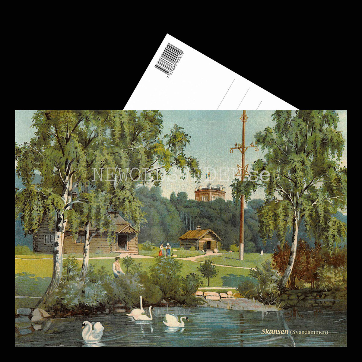 Skansen Svandammen - Vykort A5 - 3