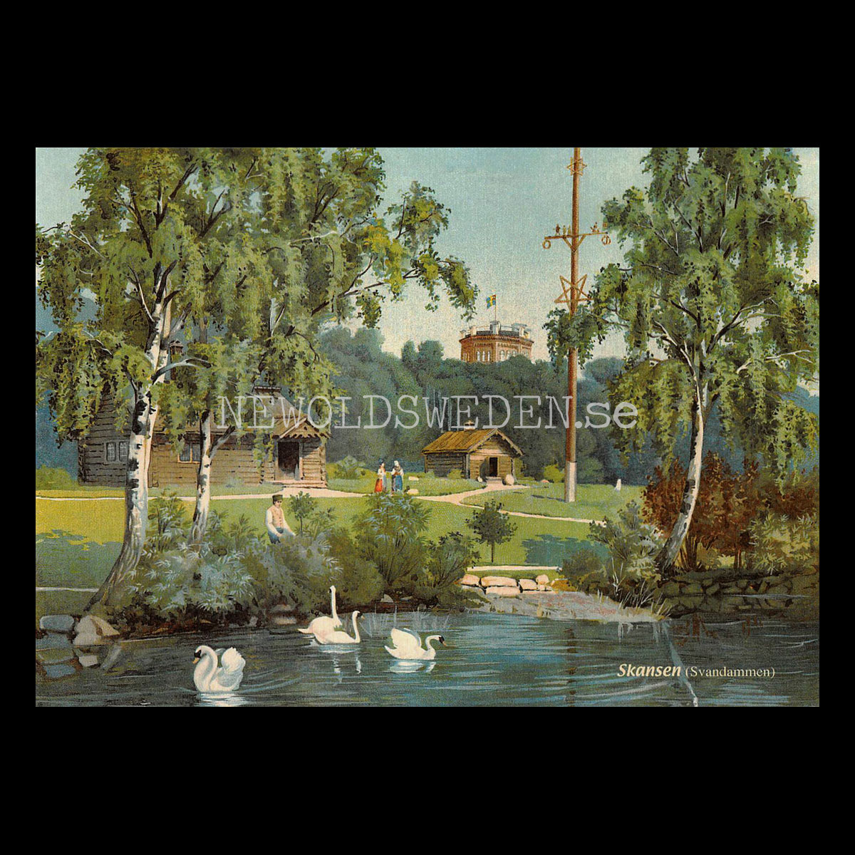 Skansen Svandammen - Vykort A5