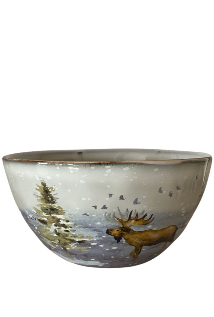 Bowl - Moose - Stoneware - 1 pc - Ø15 cm