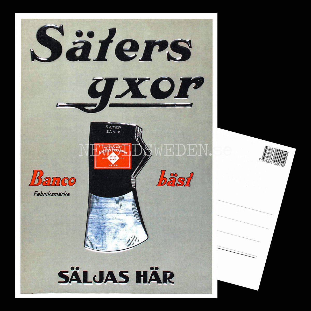 SÄTERS YXOR BANCO - Vykort A5 - 3
