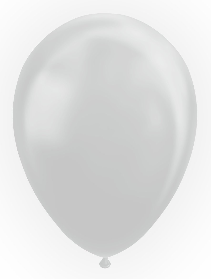 Latexballonger Silver metallic 30 cm - 3