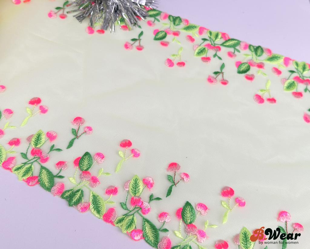 Non stretch lace in lovely bright colors - 25 cm - 2
